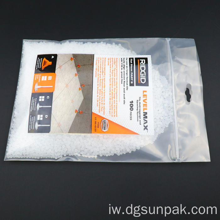 לוגו בהדפסה מותאמת אישית עם ziplock שקית שקוף